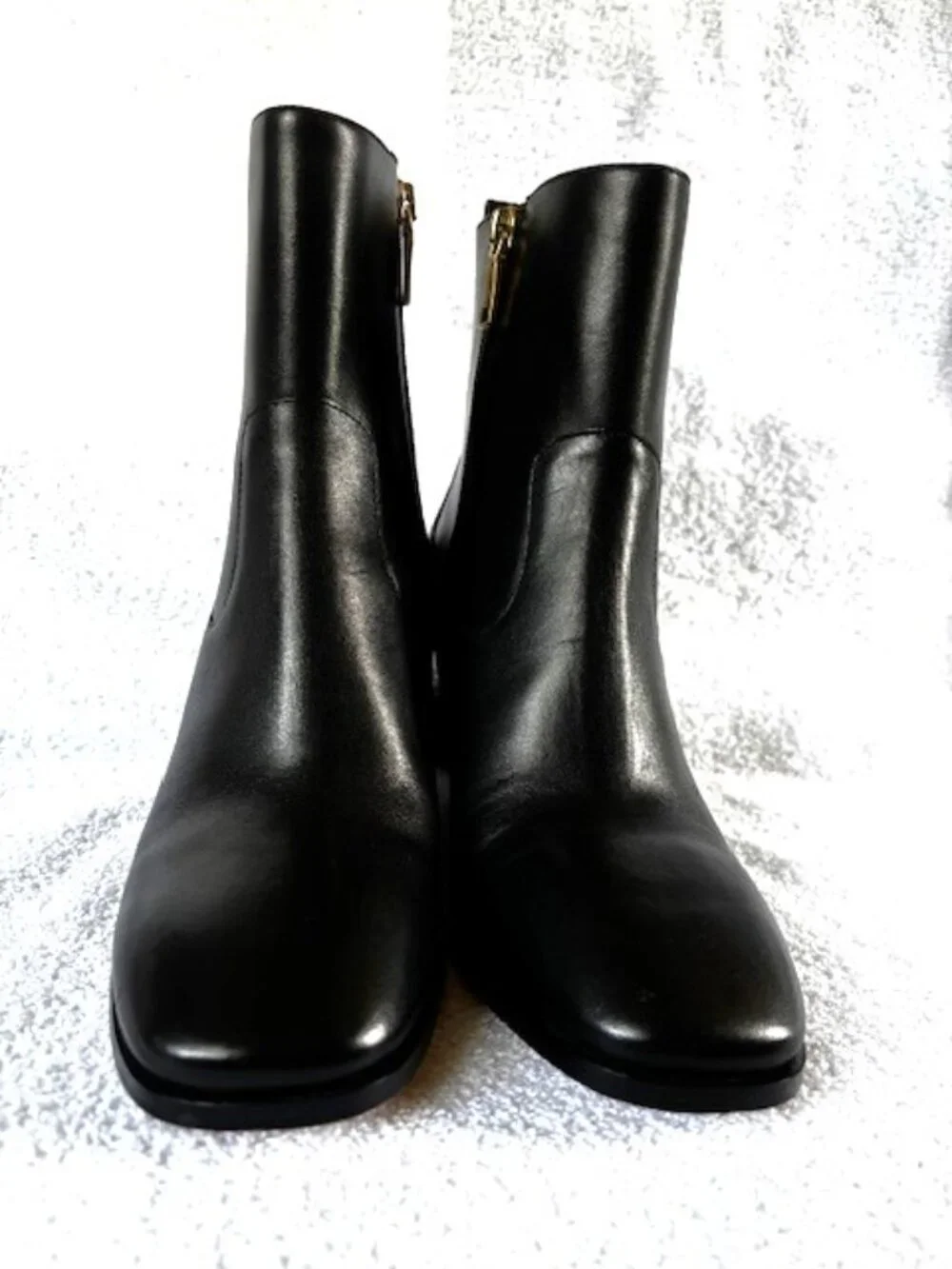 Coach Josephine black leather wedge bootie NWOT Size 8-1/2 - Picture 2 of 13